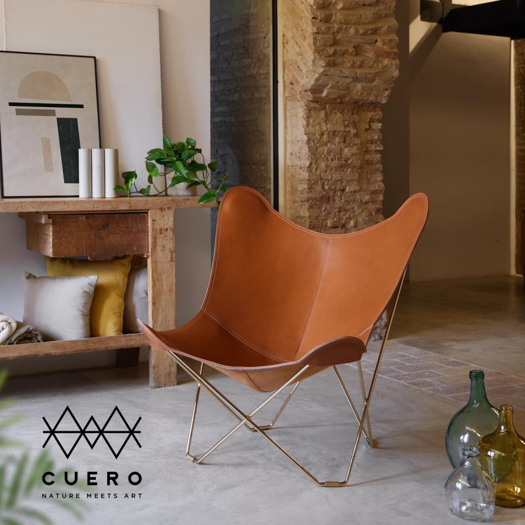 leather butterfly chair